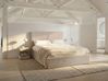 Bett mit Stauraum VION Bouclé Beige 140 x 200 cm