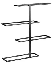 Wall Mounted Wine Rack EINSTEINIUM Metal Black_962659
