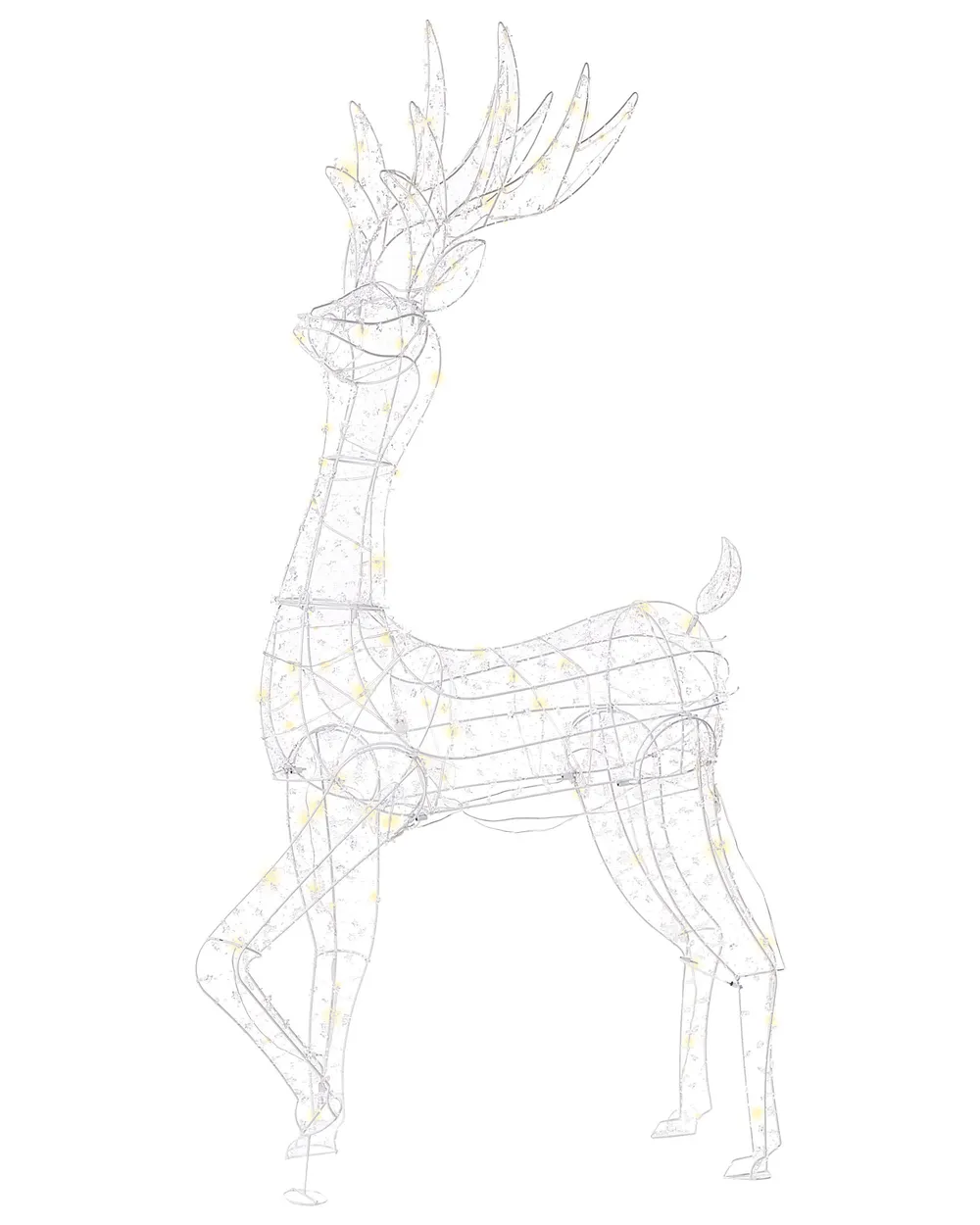 Outdoor Decoration LED HELLA 150 cm Reindeer Silver