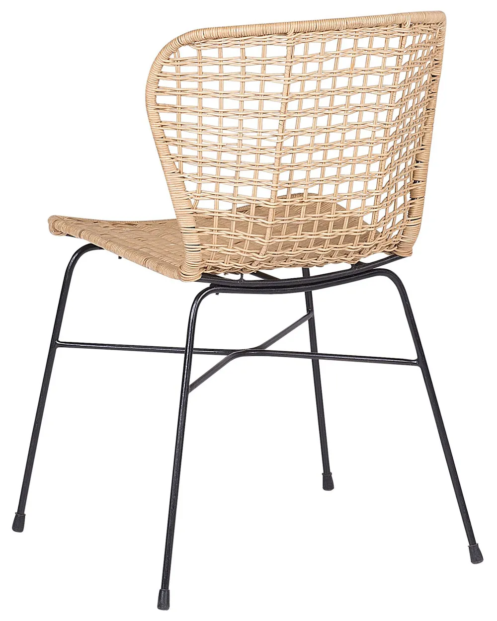 Set of 2 Dining Chairs ELFROS Rattan Natural_759970