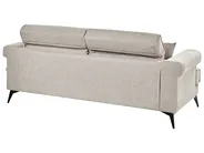 Sofa 3-Sitzer SKIVE Stoff Taupe_946160