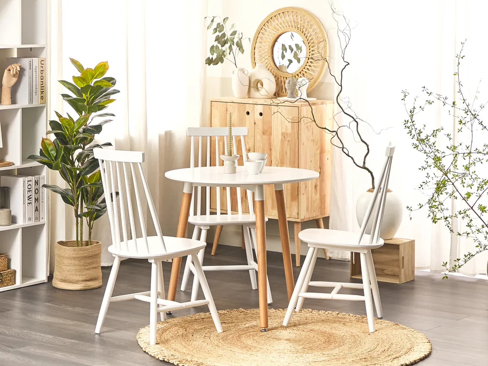 Esstisch BOMA Weiß 80 cm 80 cm
