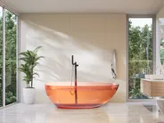 Freistehende Badewanne BLANCARENA 170 x 78 cm Hellrot_891355