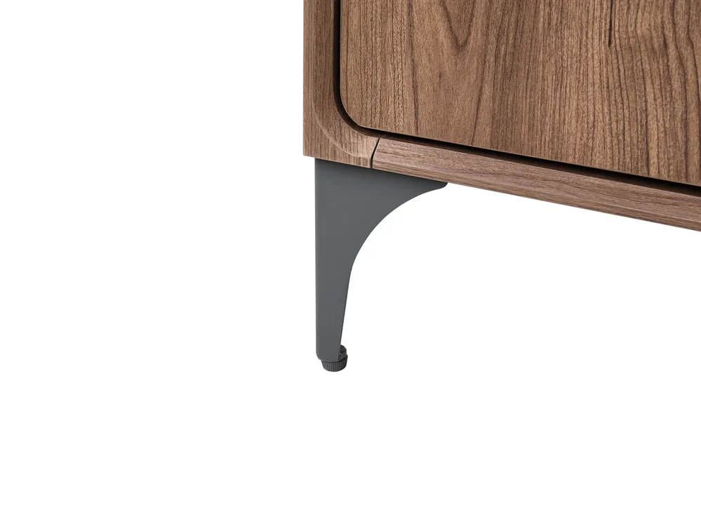 4 Door Sideboard COWELL Dark Brown_1107888
