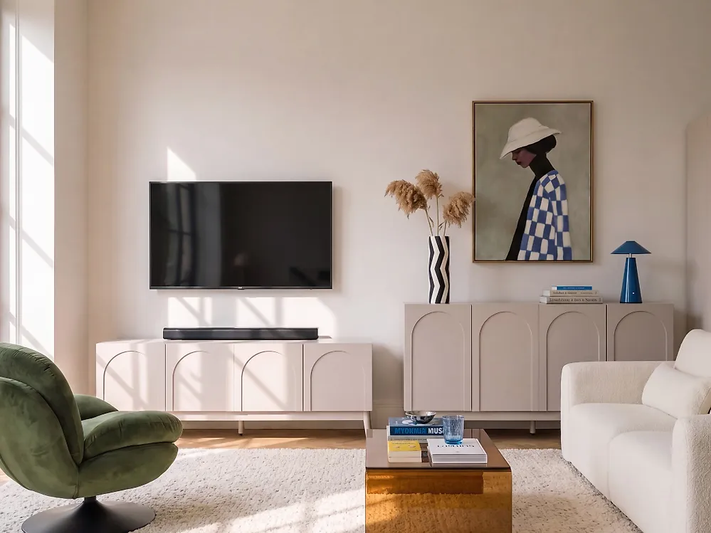 TV Stand BOULIA Light Beige_1169370