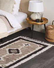 Rug GEYVE Beige 80 x 150 cm Cotton_817456