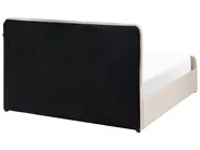 Ottoman Bed LUNAN Velvet Beige 140 x 200 cm (EU Double)_1051377