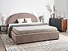 Bett mit Stauraum VAUCLUSE Bouclé Taupe 180 x 200 cm
