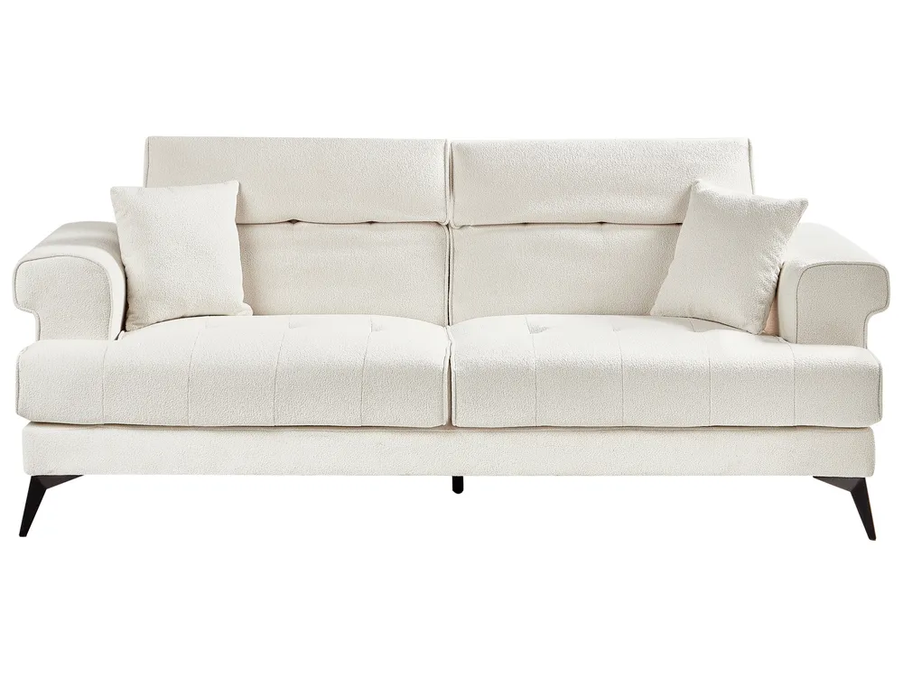 Sofa 3-Sitzer SKIVE Bouclé Weiß_948622