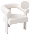 Sessel ILBRO Bouclé Cremeweiß