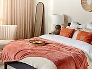 Kuscheldecke BAYBURT 150 x 200 cm Korallenrot_1182544