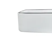 Aufsatzwaschbecken XERT 61 x 35 cm Keramik Weiß_922789