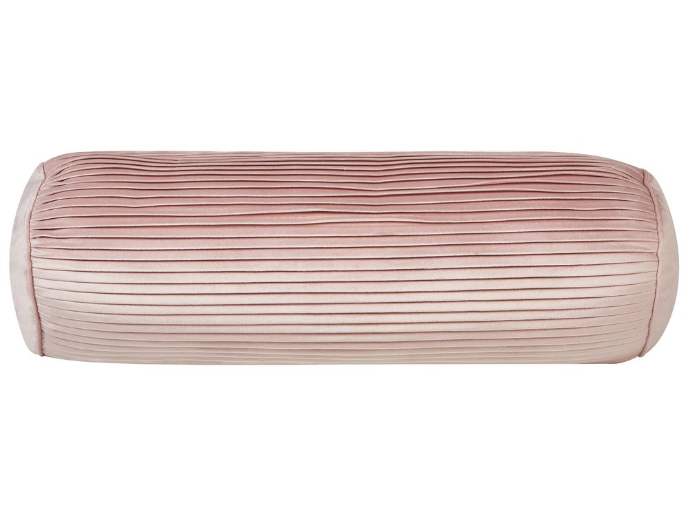 Dekokissen JONQUIL 22 x 60 cm Samtstoff Rosa Ohne Muster