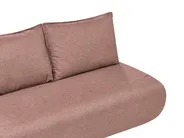 Schlafsofa 2-Sitzer ROROS Kunstleinen Braun_1038960