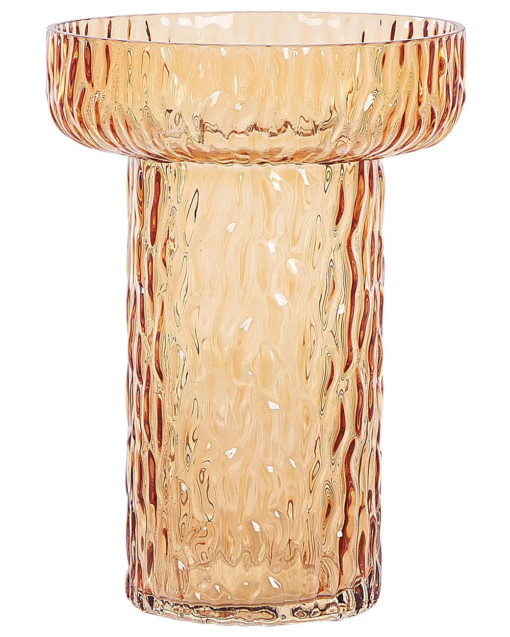 Blumenvase PLATANIA 20 cm Glas Orange