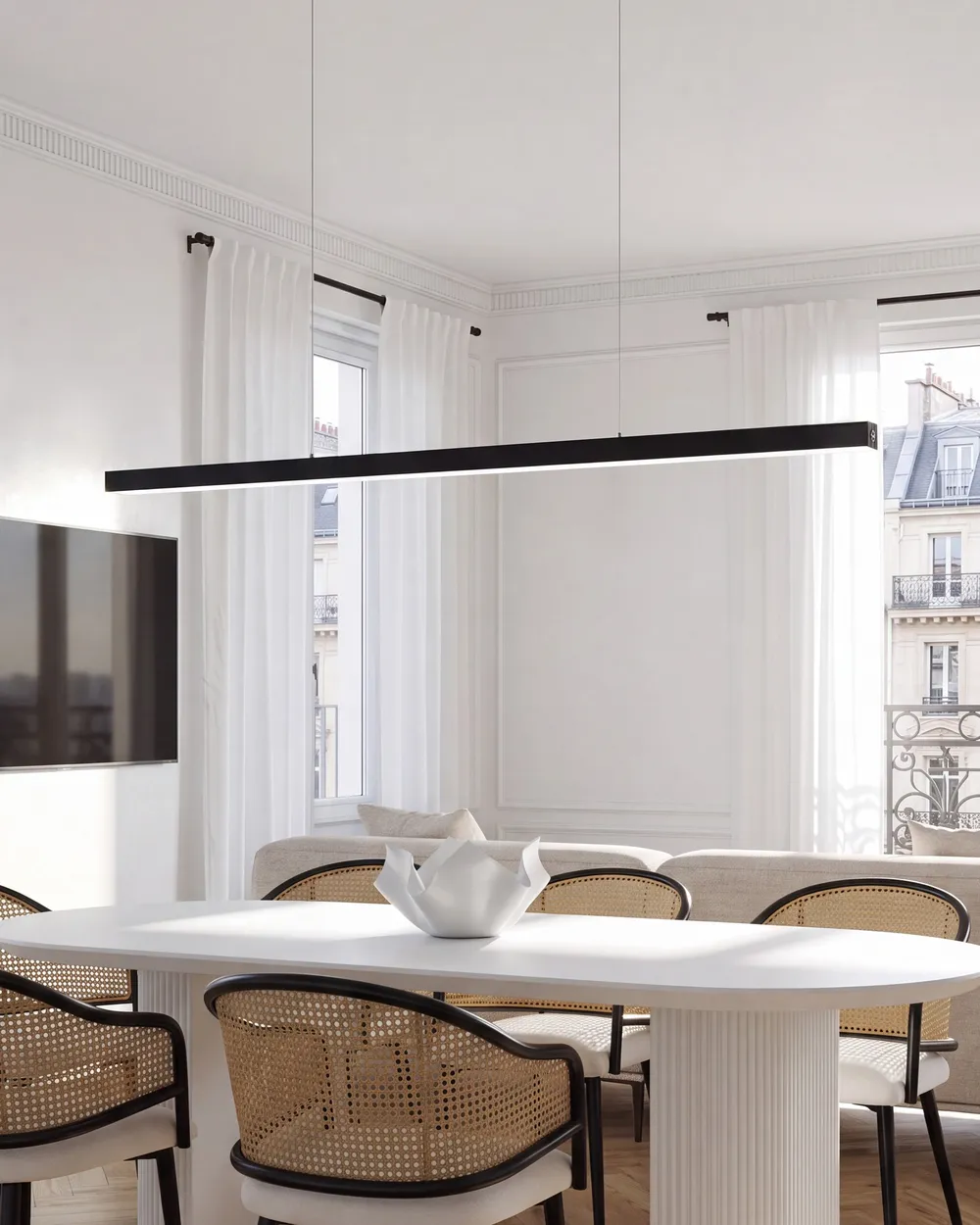 LED Pendant Lamp BADDANA Metal Black_1069430