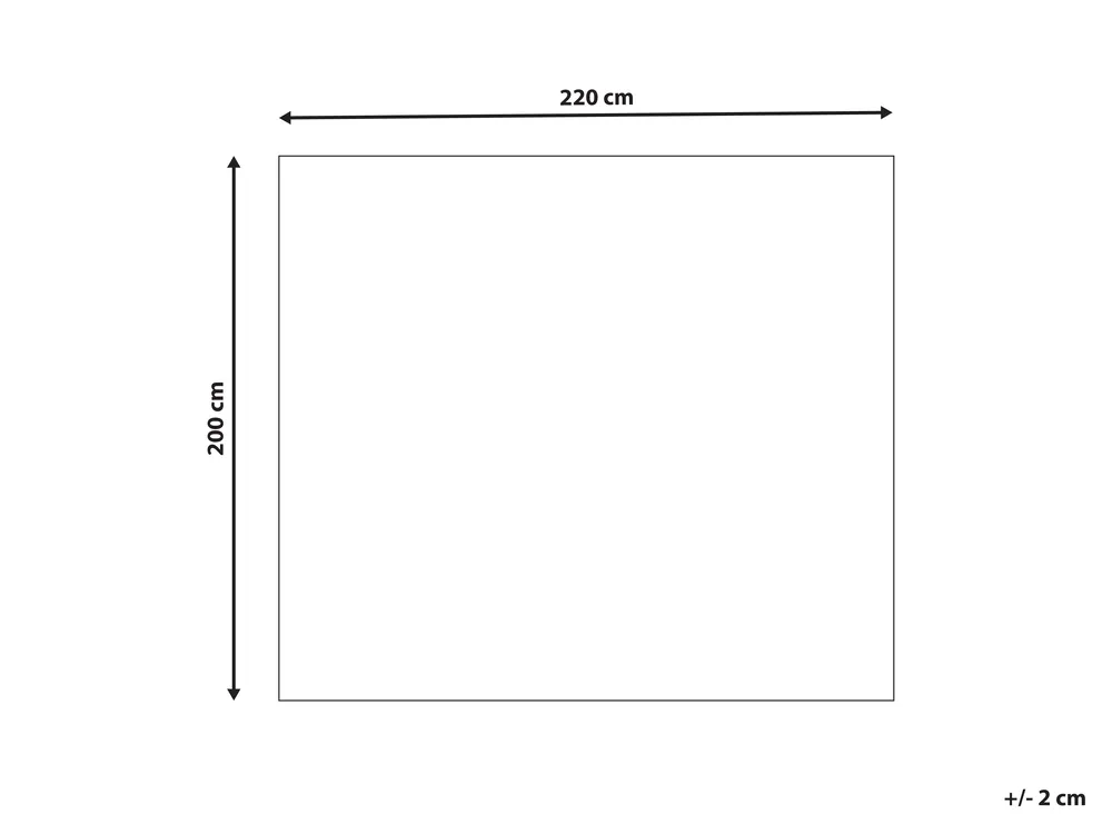 Tagesdecke RAGALA Baumwolle 200 x 220 cm Hellbeige_915501