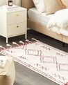 Teppich KENITRA Cremeweiß 80 x 150 cm Baumwolle
