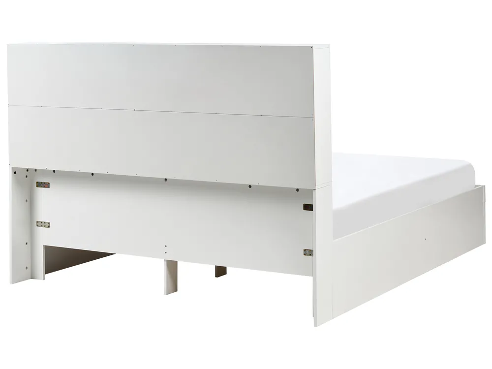 Bed with Storage Drawers TARARE White 160 x 200 cm (EU King Size)_1033157