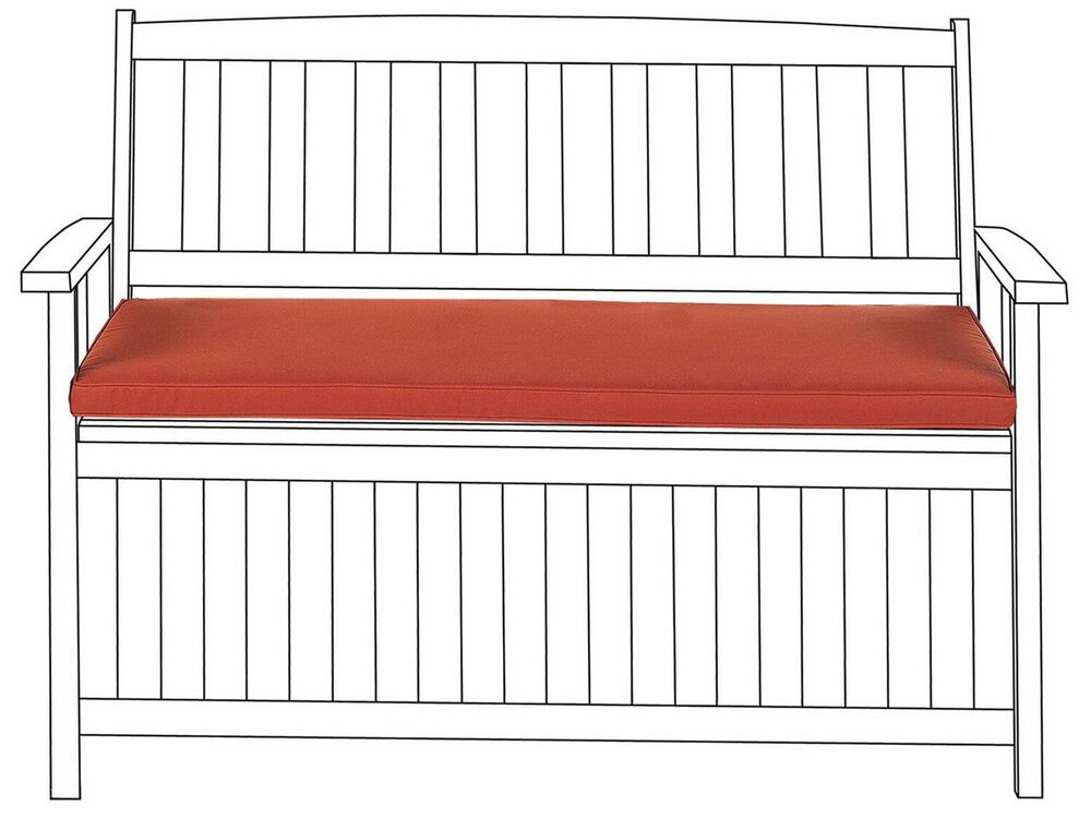 Bench Seat Pad Cushion SOVANA 108 x 45 cm Dark Red