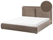 Wasserbett Bouclé BAJONNA 160 x 200 cm Braun_1010905