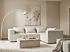 Modular Corner Sofa 4 Seater AXEBO Boucle Off-White Left Hand