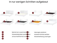 Wasserbett mit Stauraumbank NOYERS Samtstoff Pastellrosa 160 x 200 cm_1021168