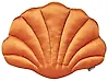 Dekokissen CONSOLIDA 47 x 35 cm Samtstoff Orange Ohne Muster