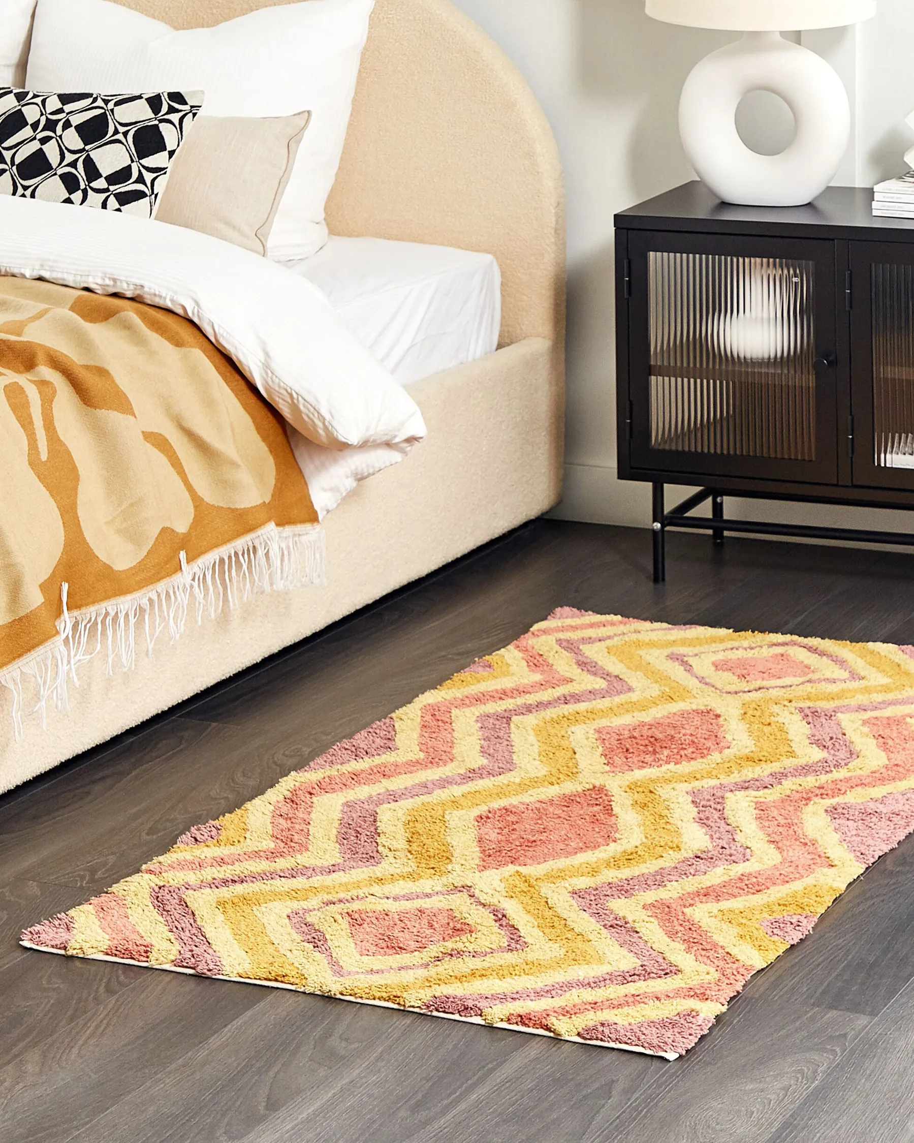 Teppich CANAKKALE Bunt 80 x 150 cm Baumwolle_839428
