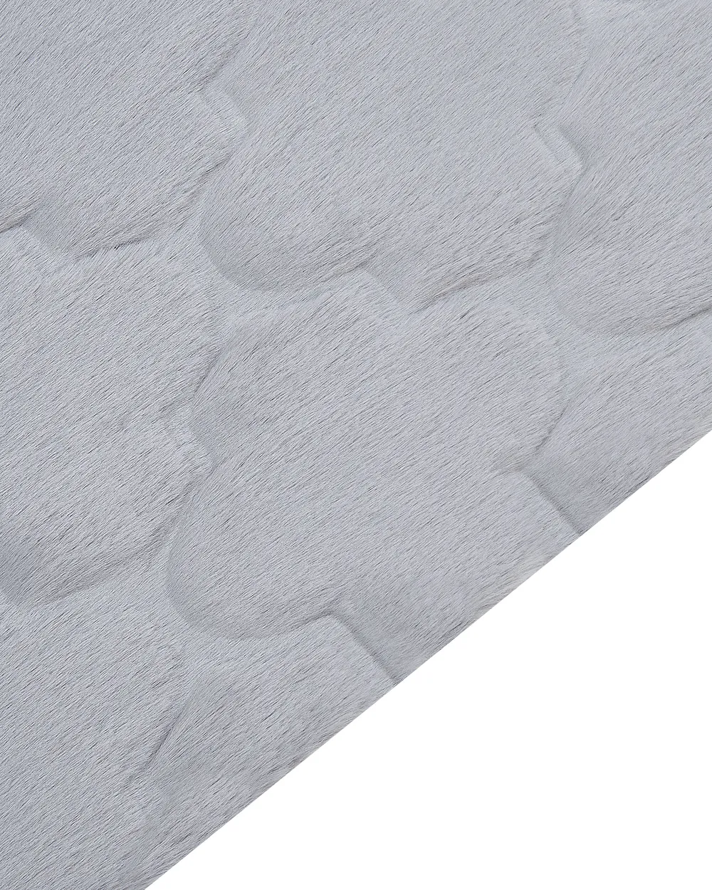 Faux Fur Rug GHARO Grey 80 x 150 cm_858612