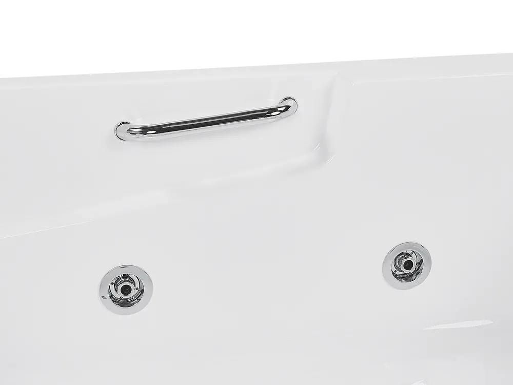 Whirlwanne Eckmodell mit LED BAYAMO 170 x 120 cm Weiß linksseitig_821159