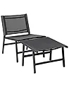 Gartenstuhl MARCEDDI Metall Schwarz