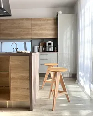 Set mit 2 Barhockern AROMA Holz Hellbraun_1035088