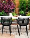 Gartenstuhl 4er Set PESARO Schwarz