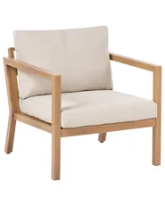 Lounge Set mit Tisch 5-Sitzer ONETA Metall Hellbraun_1031171