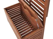 Gartenbank mit Wandpaneel MATINO 80 cm 170 cm Akazienholz Braun_811874