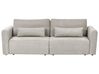 Sofa Bed 3 Seater VAXHOLM with Storage Fabric Grey