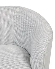 Armchair LOEN Fabric Black/ White_867587