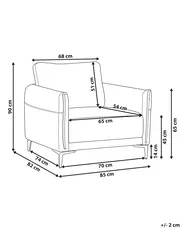 Sessel CILENS Stoff Taupe_1120448