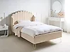 Bett mit Lattenrost Bouclé AMBILLOU 120 x 200 cm Beige