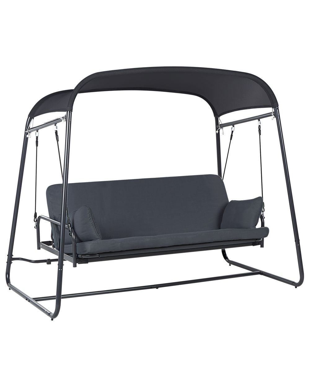 Patio Swing MARSCIANO Metal Dark Grey