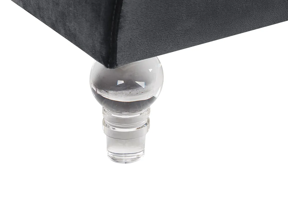 Sofa 3 Seater ARVIKA Velvet Black_806129