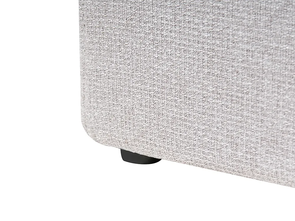 Ottoman Bed without Headboard DINAN Fabric Light Grey 120 x 200 cm (EU Small Double)_1188192