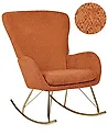 Schaukelsessel ANASET Bouclé Orange