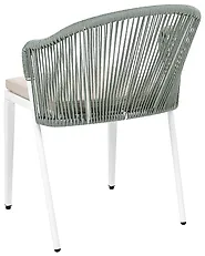 Set of 2 Garden Chairs with Cushions PARANEA Metal Green_1179769