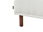 Ecksofa 3-Sitzer HOLT mit Ottomane Bouclé Weiß linksseitig_959481