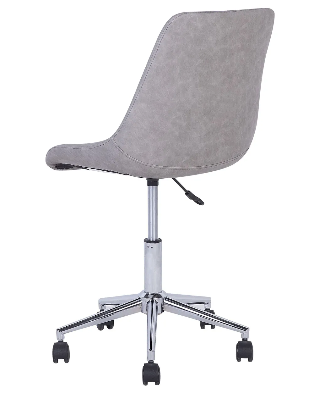 Desk Chair MARIBEL Faux Leather Light Grey_716501