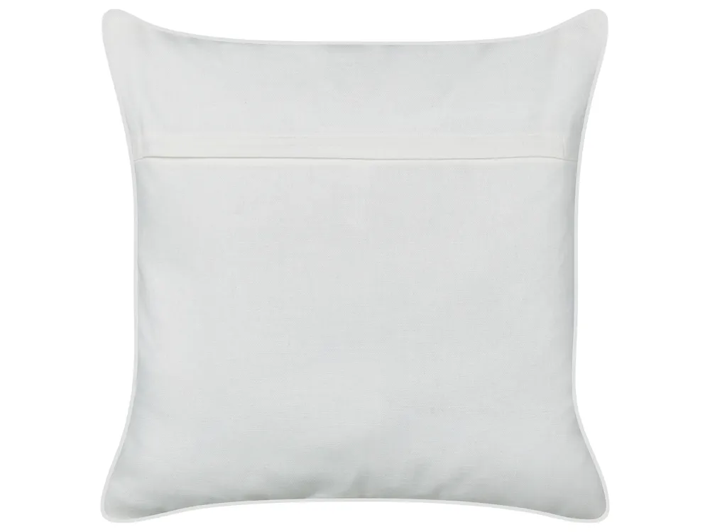 Dekokissen 2er Set SCIRPUS 45 x 45 cm Baumwolle Gelb Blumenmuster_893290