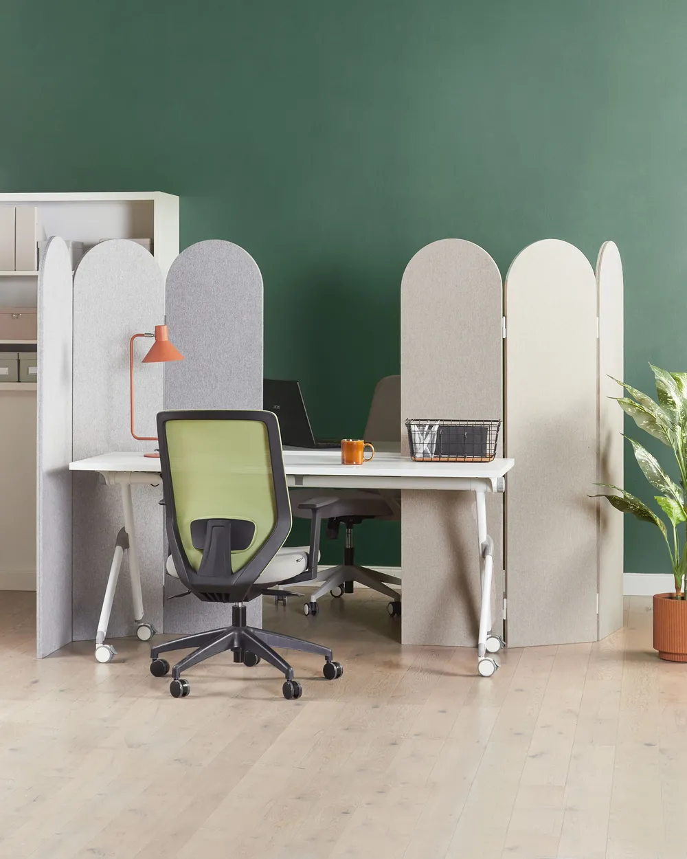 Office Divider SLIMMY 120 x 160 cm Beige_929798