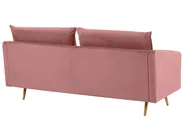 Sofa 3-Sitzer MAURA Samtstoff Rosa_789455